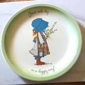 Vintage Holly Hobbie 10.5 "Start Each Day In A Happy Way" Collectible Plate